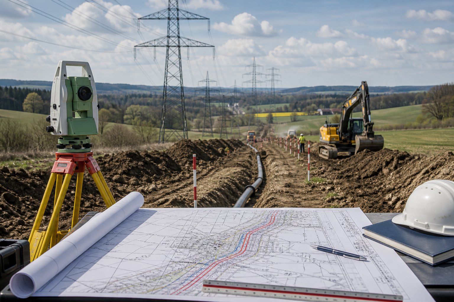 Netzinfrastruktur, Trassen und Umspannwerke